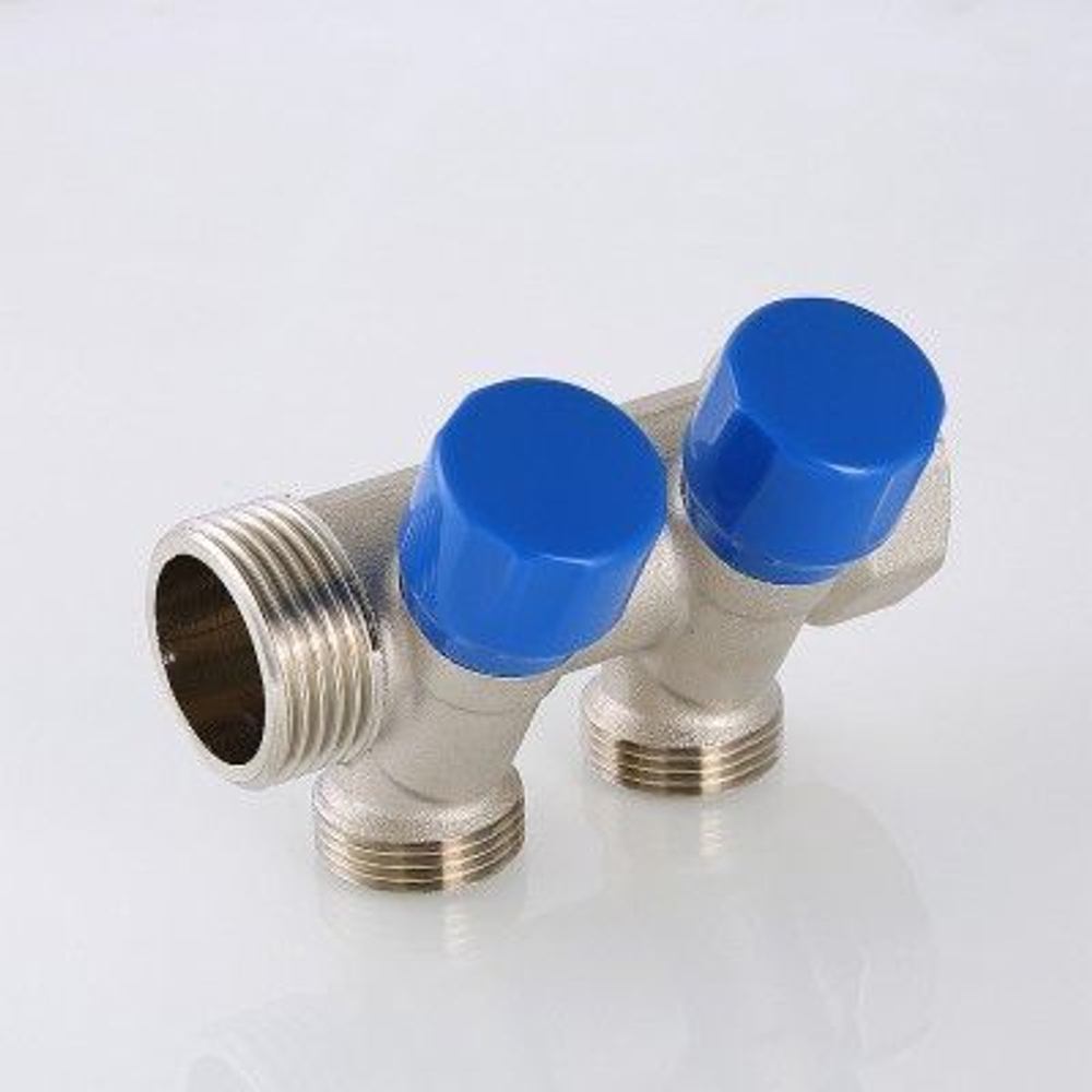 Коллектор регулирующий 2 выхода 1х3/4 евроконус Valtec