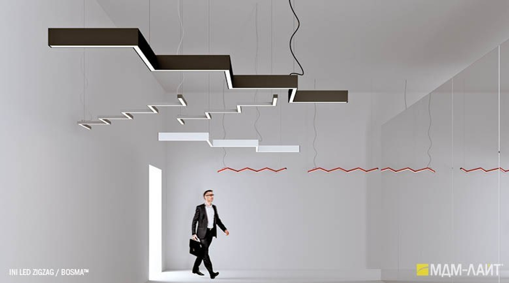 Потолочный светильник INI LED ZIGZAG 01 2x300+600