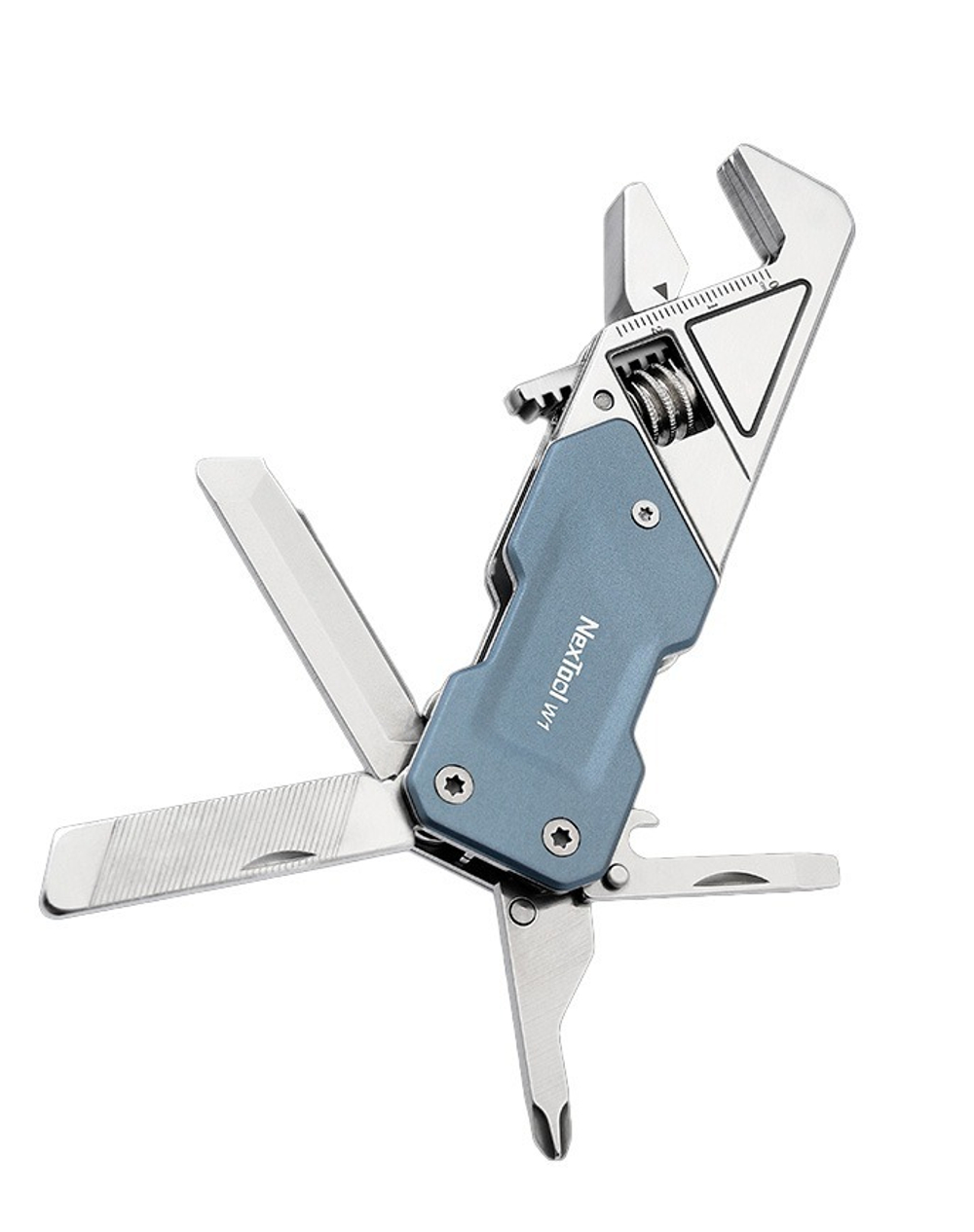Мультитул-ключ Nextool Light Wrench W1, 6 функций, голубо-серый (NE20238)