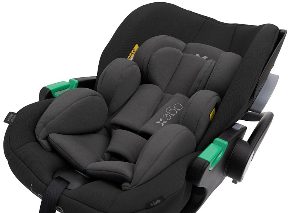 Коляска Agex Prima Pro 3 в 1 с автокреслом i-Safe Black APF664 Green (Зеленый)