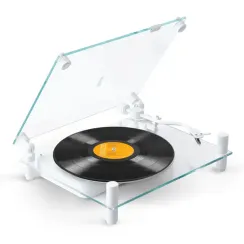 Transparent Transparent Turntable White