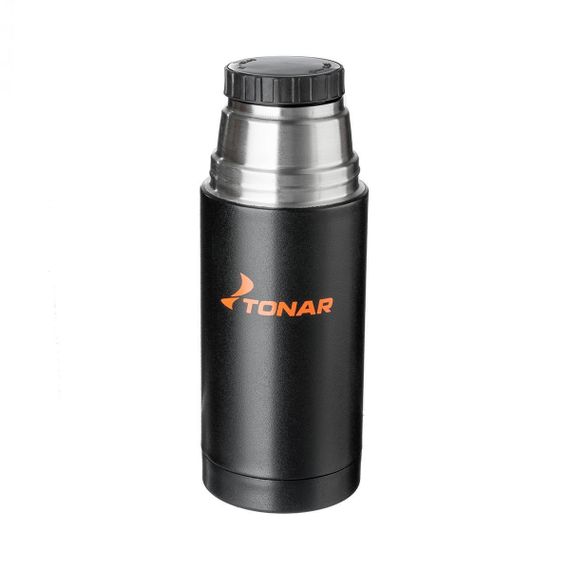 Термос TONAR 500ML HS.TM-023  черный (дополн.пласт.чашка)