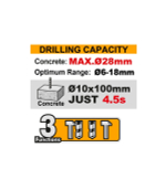 Аккумуляторный бесщеточный перфоратор SDS-Plus INGCO CRHLI422882 INDUSTRIAL 42 В 4.5 Дж