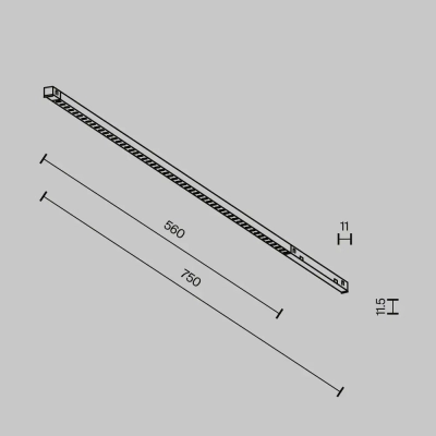 Трековый светильник Точки / Points Exility X 2700-6000K 12Вт 40° Dim Smart Zigbee, TR241-4-12WTW-DSZ-B. TM Maytoni