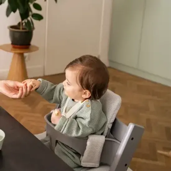 Стульчик для кормления STOKKE Tripp Trapp комплект 4 в 1 (Storm Grey)
