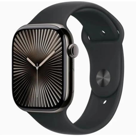Умные часы Apple Watch Series 10 GPS + Cellular 46 мм Slate Titanium Case with Black Sport Band - S/M