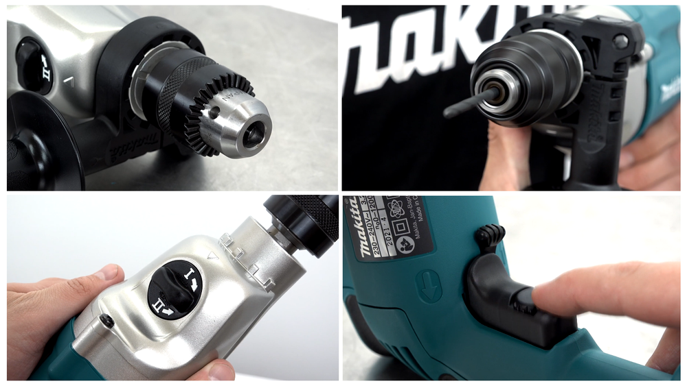 СУПЕР ЦЕНЫ! Дрель сетевая Makita DP 4010 0,72 кВт 220 В, Двухрежимная, D сверления дерево 40 мм, металл 13 мм DP4010