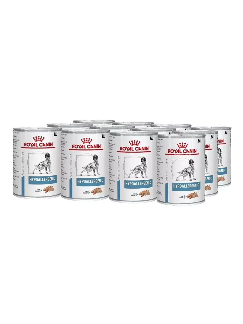 ROYAL CANIN HYPOALLERGENIC (Роял Канин Хипоалердженик) (паштет) 400 грамм - 12 баночек