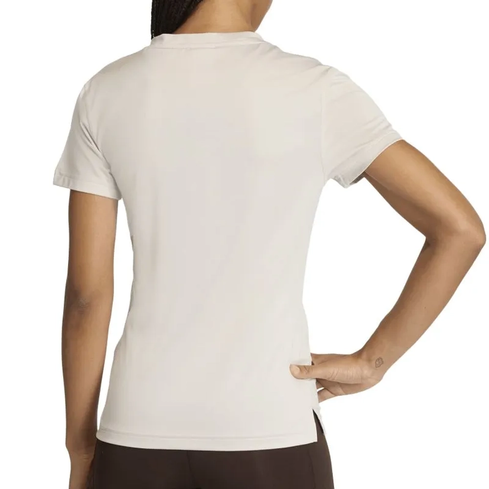 Женская теннисная футболка Adidas Minimal V-Neck - wonder alumina