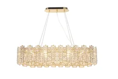 Люстра подвесная NewRgy 501-L1000GD GOLD, 12×40 Вт, золотая