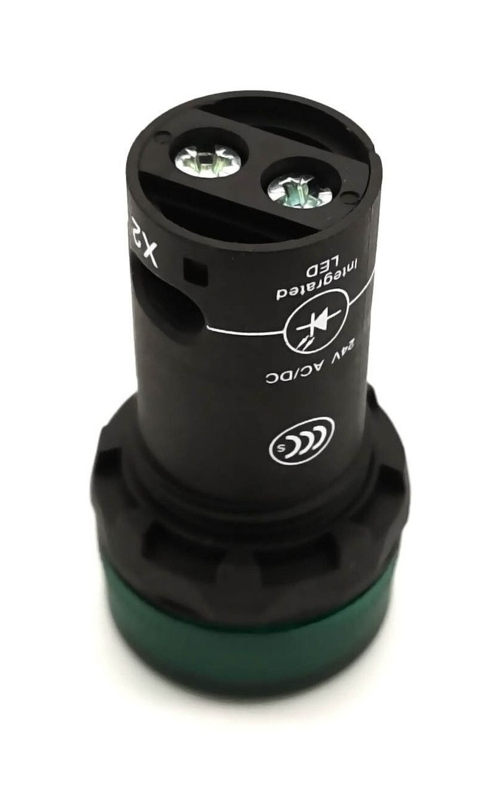 Лампа зеленая со встроенным светодиодом ABB CL-502G, 24В AC/DC 1SFA619402R5022