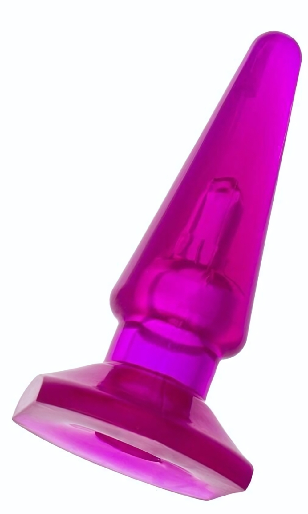 Фиолетовая анальная пробка BUTT PLUG - 9,5 см. (Цвет: фиолетовый)