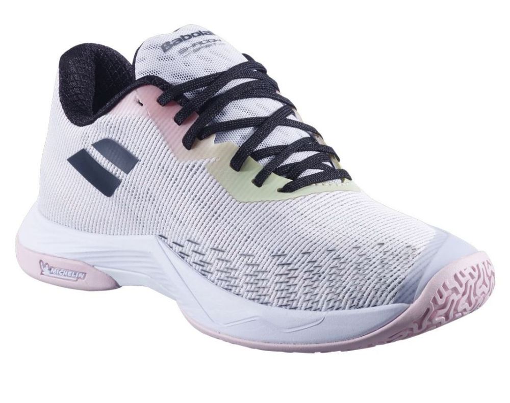Женские кроссовки для бадминтона/сквоша Babolat Shadow Spirit 2 - white/white