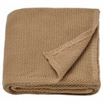 Плед IKEA HUMLEMOTT (ХАМЛЕМОТТ), Светло-коричневый, 130х170 см