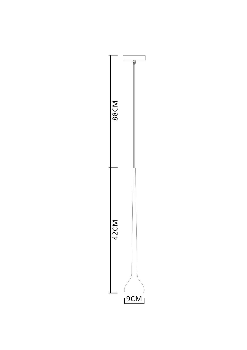 Светильник подвесной Arte Lamp Slanciato A4010SP-1WH