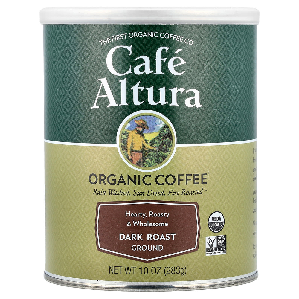 Cafe Altura, органический кофе, молотый, темная обжарка, 283 г (10 унций)