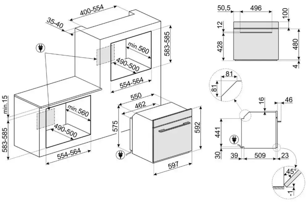 Духовой шкаф Smeg SO6104S4PN