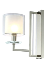 Бра Crystal Lux NICOLAS AP1 NICKEL/WHITE 3400/401