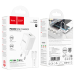 Сетевое зар. устр. Hoco C149A с шнуром Type-C на Type-C 1USB/1C QC3.0 30W белое