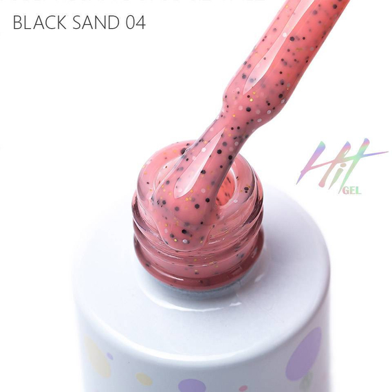 ГЕЛЬ-ЛАК BLACK SAND №04 ТМ "HIT GEL", 9 МЛ