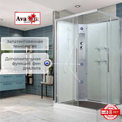 Душевая кабина AvaCan (АваКан) K2810N с низким поддоном, 100х80х208