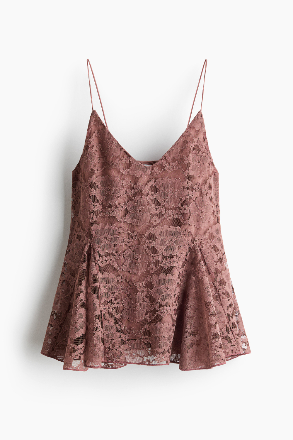 Кружевной топ с баской - H&M