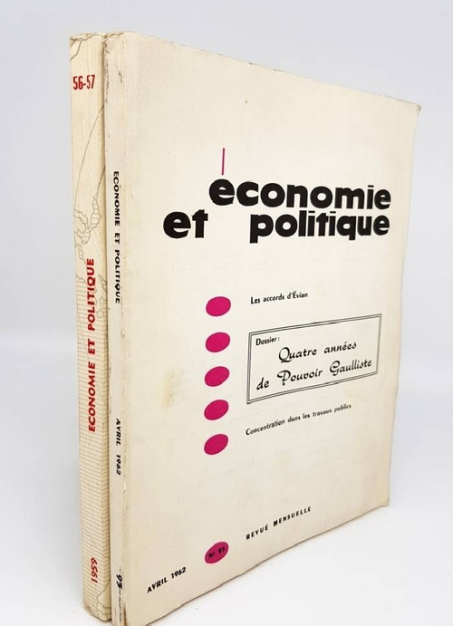 "Economie et  politique mars-avril 1959, Economie et  politique avril 1962
