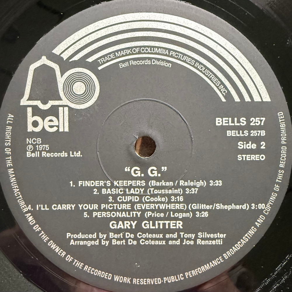 Gary Glitter ‎– G. G. (Скандинавия 1975г.)