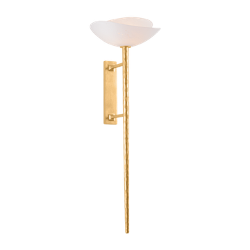 Corbett Coppa Wall Sconce, 32 cm, Vintage Gold Leaf