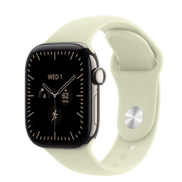 Умные часы Apple Watch Series 12 GPS + Cellular 42mm Natural Titanium Case with Pale Succulent Sport Band S/M