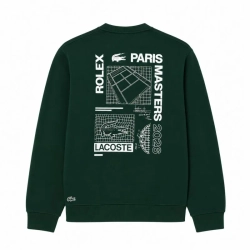 Мужская теннисная кофта Lacoste Rolex Paris Masters - green