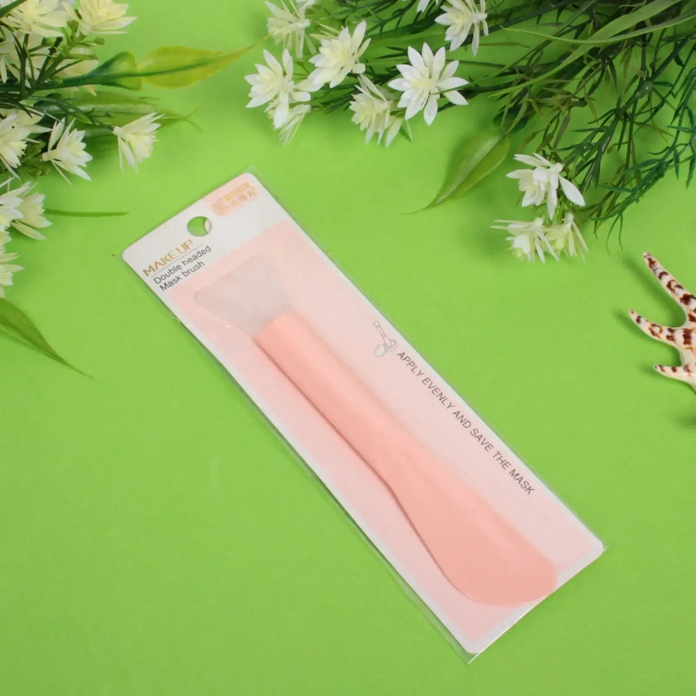 Кисть для нанесения масок»Beauty Bar», цвет персиковый, 16*2,8см