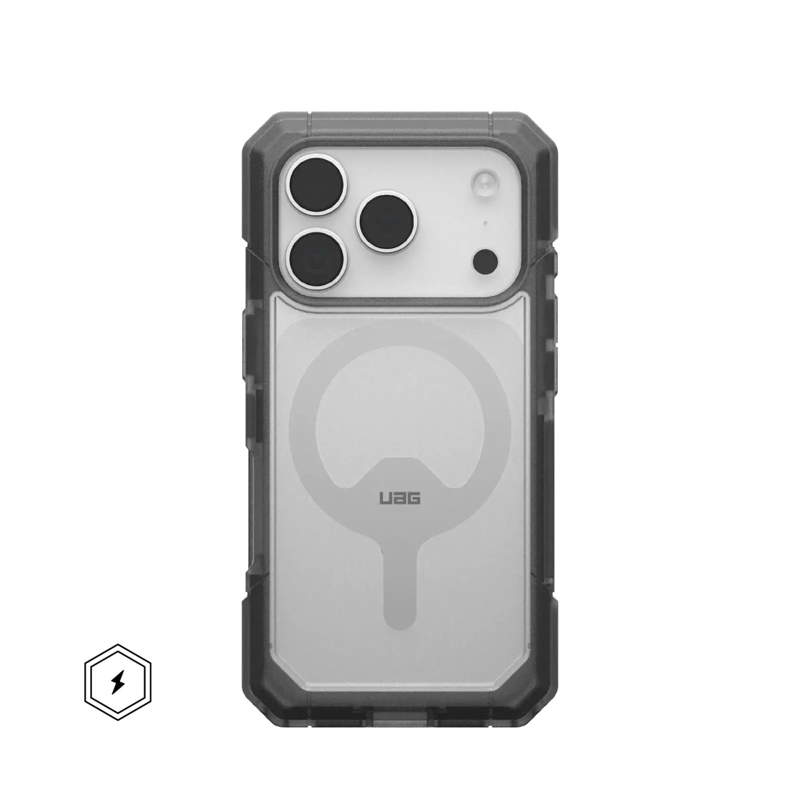 UAG Trooper with MagSafe Series Case for Apple iPhone 17 Pro Clear/Ash (Серый)