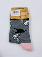 Носки Moomin серые с люрексом, Little My, размер 36-42 (из Финляндии)