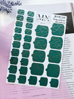 Плёнки для педикюра Wraps stickers SF-137 (комбинированные с фольгой)