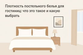 Плотность постельного белья для гостиниц: что это такое и какую выбрать?