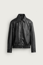 КУРТКА СВОБОДНОГО КРОЯ ИЗ ИСКУССТВЕННОЙ КОЖИ — ZARA