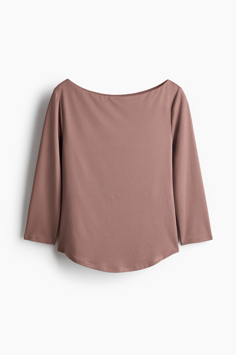 Топ из джерси с вырезом-лодочкой - H&M