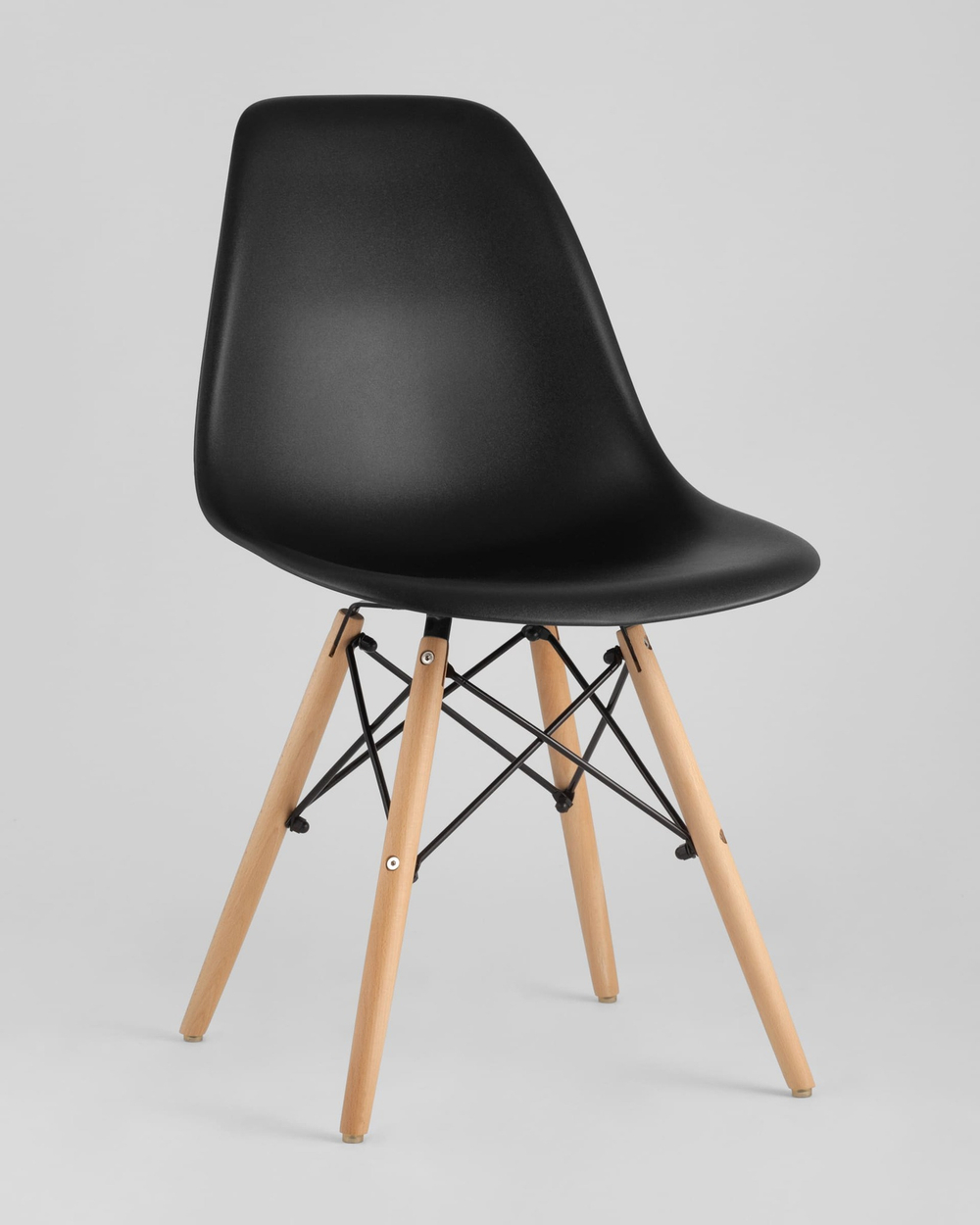 Стул Eames Style DSW черный x4 (разборный каркас)