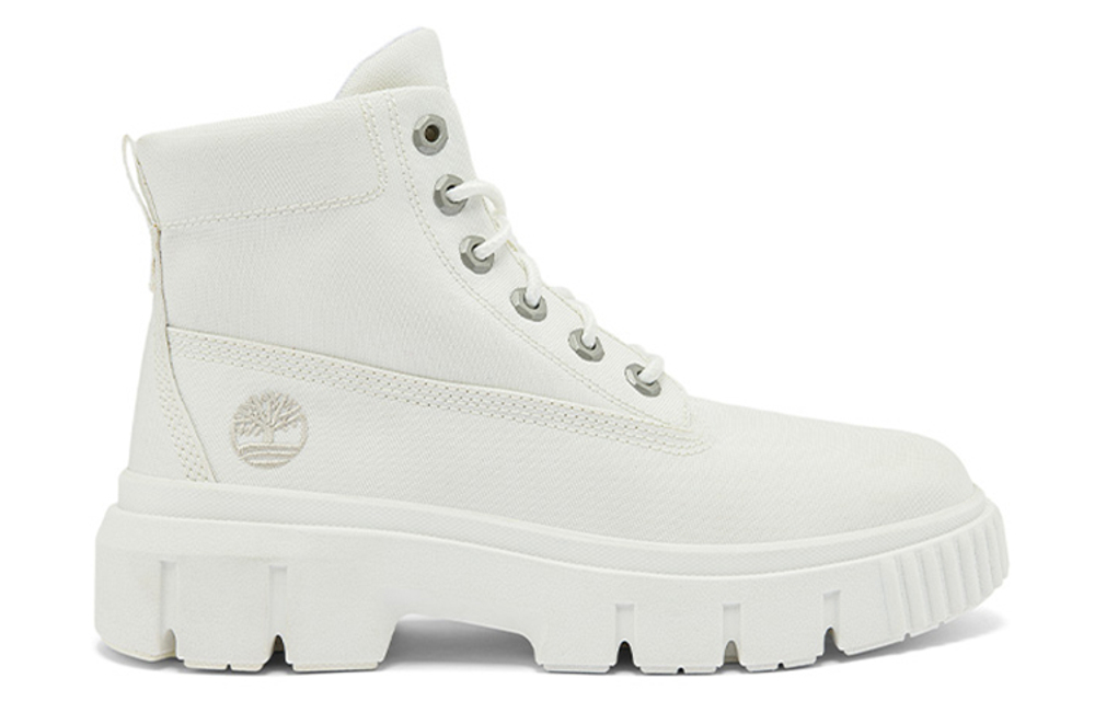 Timberland Greyfield Canvas Boot "White" Women"s