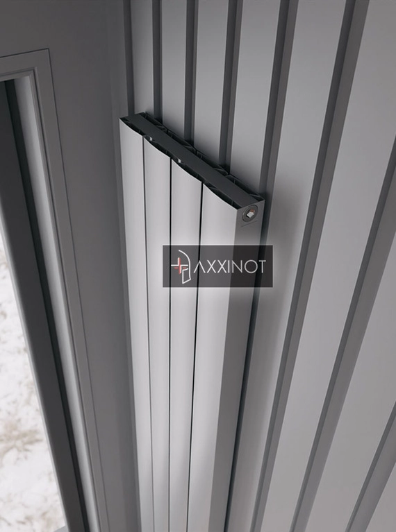 Вертикальный электрический алюминиевый радиатор Axxinot Barkas VE 1000 высотой 1030 мм