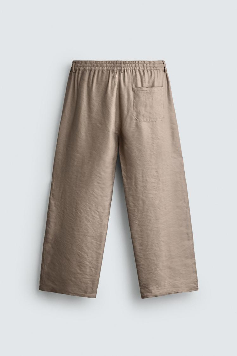 ZARA БРЮКИ RELAXED FIT ИЗ СТРУЯЩЕЙСЯ ТКАНИ, ТЕЛЕСНО-РОЗОВЫЙ