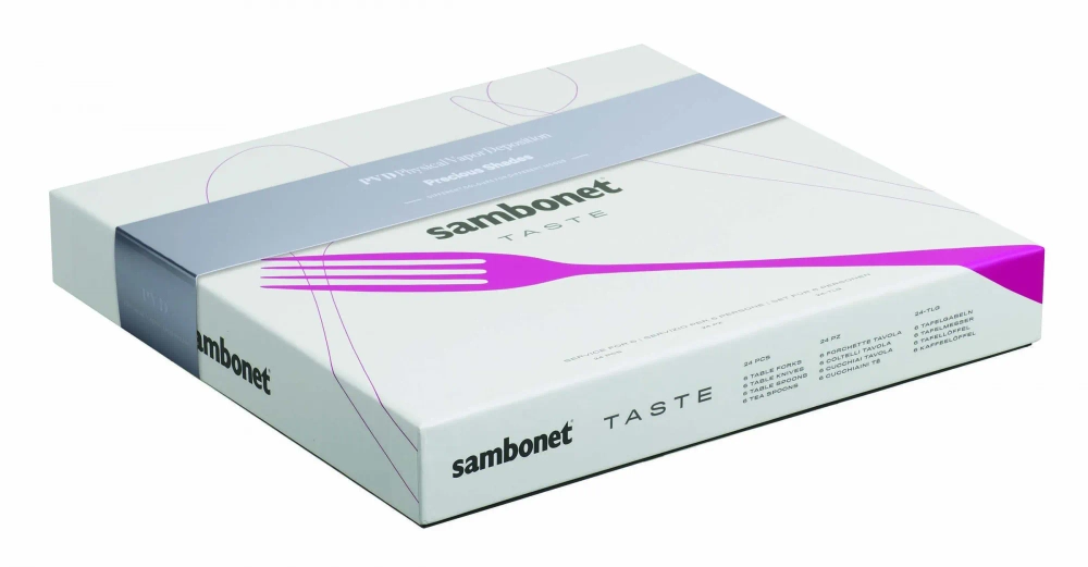 Sambonet Набор столовых приборов Taste PVD 24 предмета (6 персон) Золото EAN 8014808166709