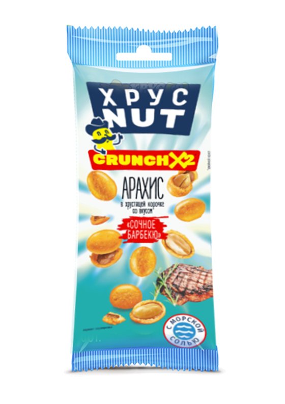 Арахис в корочке "Сочное барбекю" ХрустNUT 50г (30шт)