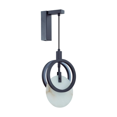 5422/17WL HIGHTECH ODL_EX25 083 черный/металл/алебастр Настенный светильник LED 17W 3000K 986Лм MERCURY