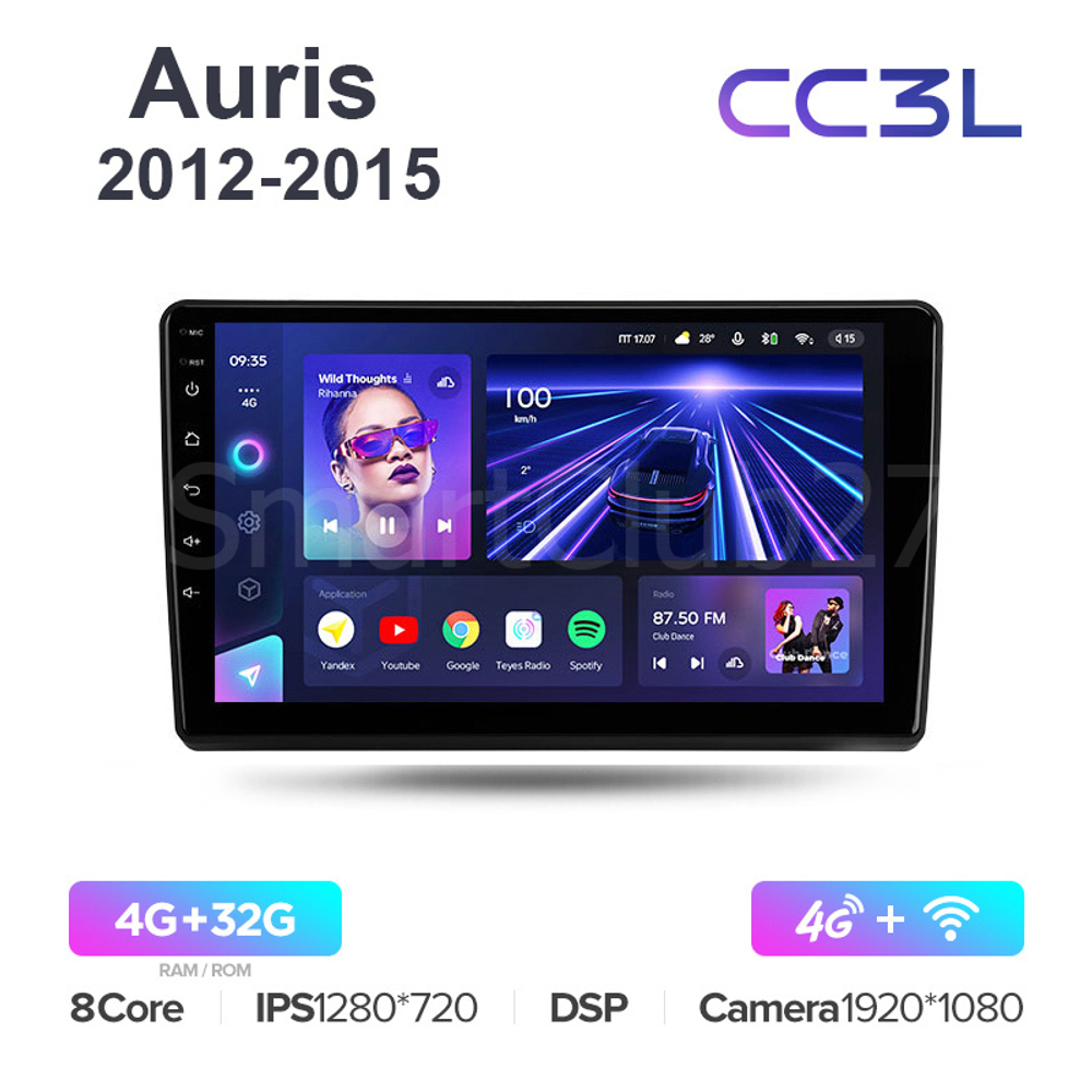 Teyes CC3L 9" для Toyota Auris 2012-2015