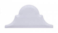 Adex Renaissance Arabesco Biselado Remate Snow Cap 7.5x15