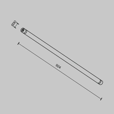 Соединитель для модульной системы Shelf 924мм, CA011-L900-B. TM Maytoni