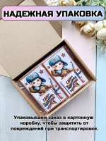 Открытки с шоколадом детям на 23 февраля