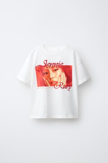 ZARA ФУТБОЛКА JENNIE RUBY®, БЕЛЫЙ